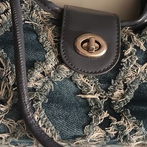 Cute Denim Mini 2 Way Crossbody Handbag NWOT